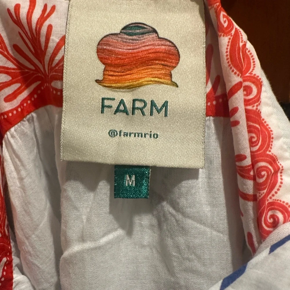 Farm Rio Patterned Mini Dress- Medium - Picture 6 of 6
